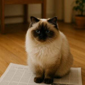 新聞に乗る猫のＡＩの画像
